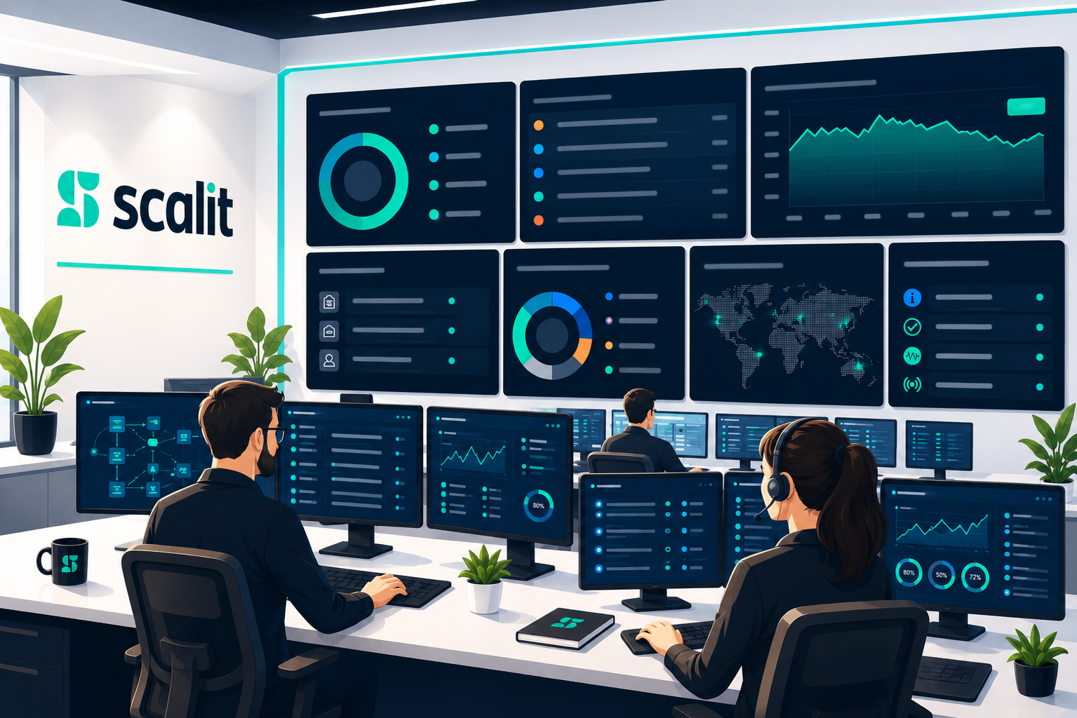 Dashboard de monitoramento Scalit